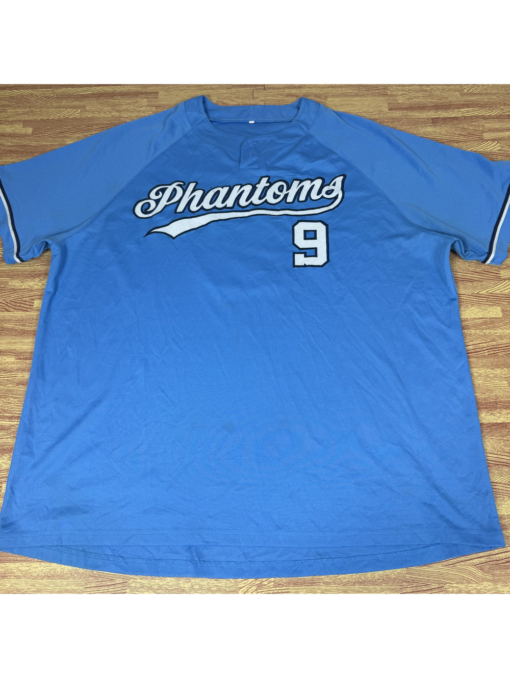 Phantoms 9 blue baseball jersey